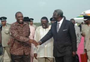 Kufuor returns from Malawi